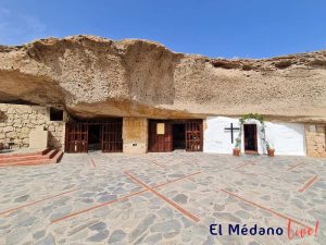 Cueva del Hermano Pedro, frontal exterior entrada principal, Granadilla de Abona, Tenerife Sur